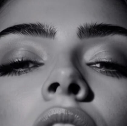 Mia Liorvian black and white face photo